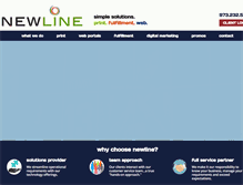 Tablet Screenshot of newlineprinting.com